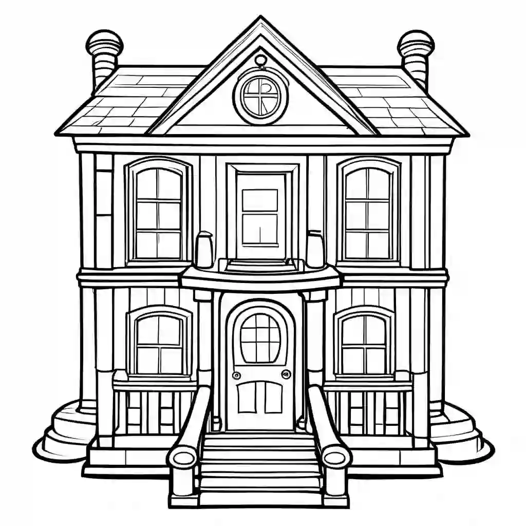 Fun House coloring pages